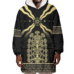 Assyria Empire Wearable Blanket Hoodie Assyrian Mythological Spirit