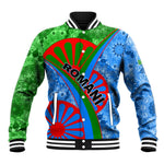 International Romani Day 2024 Baseball Jacket Gypsy Pattern Tribal LT01