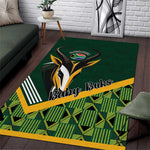 Rugby South Africa Area Rug Baby Boks Go Champions