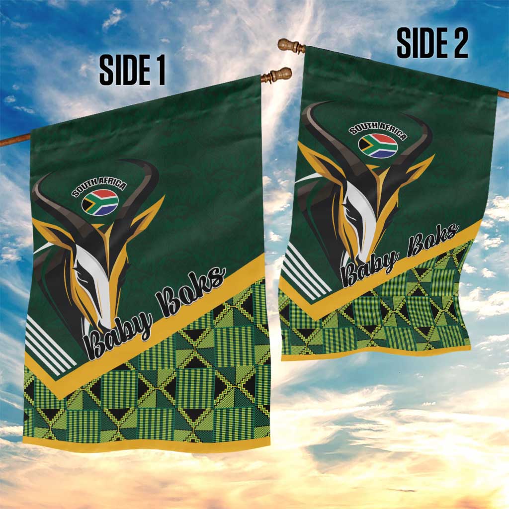 Rugby South Africa Garden Flag Baby Boks Go Champions