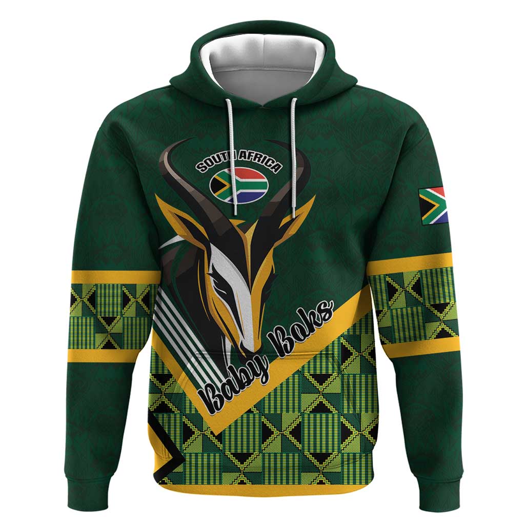 Custom Rugby South Africa Hoodie Baby Boks Go Champions