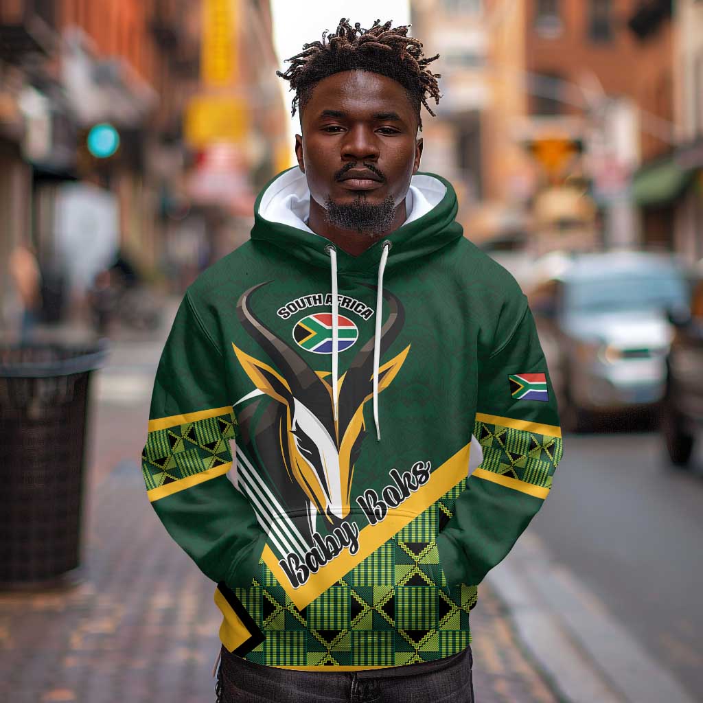 Custom Rugby South Africa Hoodie Baby Boks Go Champions