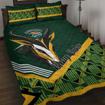 Rugby South Africa Quilt Bed Set Baby Boks Go Champions