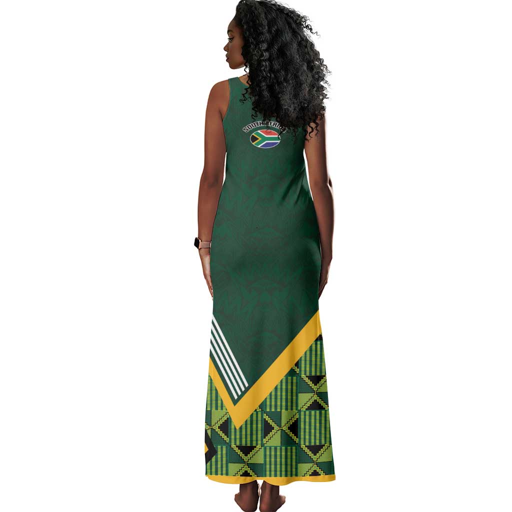 Custom Rugby South Africa Tank Maxi Dress Baby Boks Go Champions
