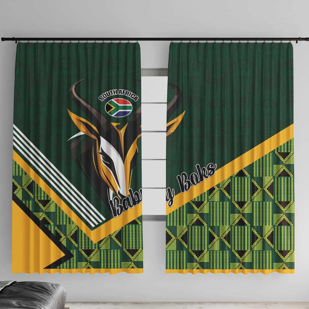Rugby South Africa Window Curtain Baby Boks Go Champions