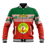 Personalized Madagascar Baseball Jacket with Madagasikara Seal and Baobab African Pattern LT01
