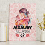 Happy Mother Day Canvas Wall Art Mommy Est 2024