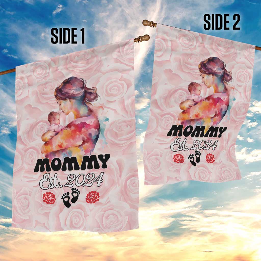 Happy Mother Day Garden Flag Mommy Est 2024