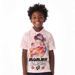 Happy Mother Day Kid Polo Shirt Mommy Est 2024