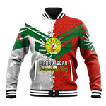 Personalized Madagascar Independence Day Baseball Jacket - 26 June, Baobab Mix African Pattern LT01