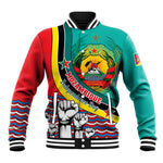Personalized Mozambique Independence Day Baseball Jacket - June 25, Mozambiki Emblem LT01