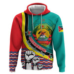 Personalized Mozambique Independence Day Hoodie - June 25, Mozambiki Emblem