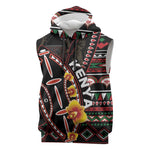 Personalized Kenya Sleeveless Hoodie Jamhuri Day, Kenya Shield - African Pride