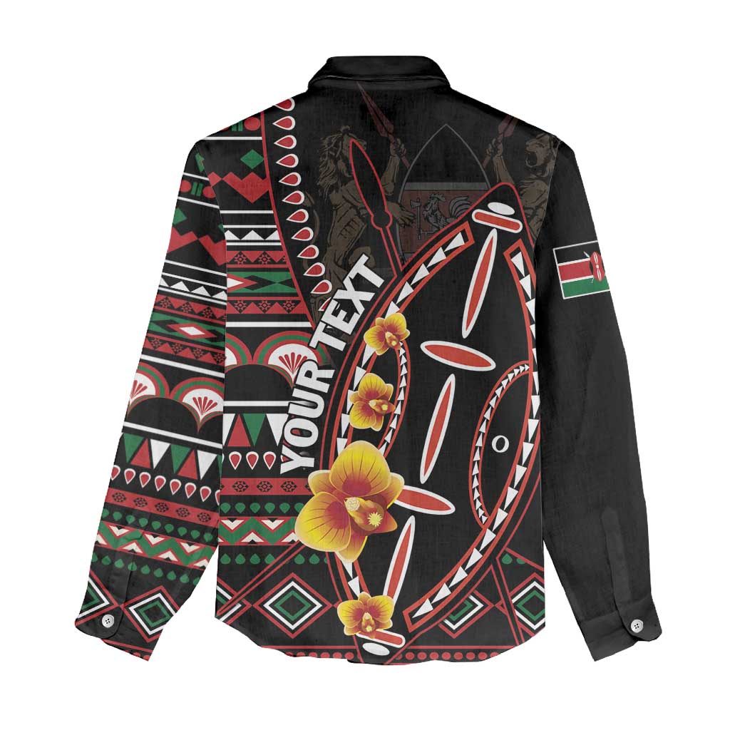 Personalized Kenya Women Casual Shirt Jamhuri Day, Kenya Shield LT01