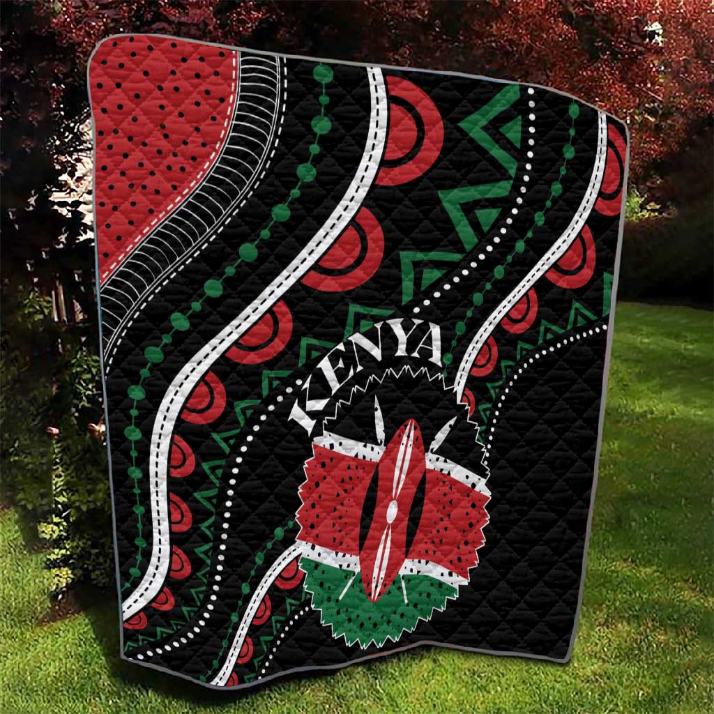 Kenya Quilt Harambee African Pattern - Coat of Arms Design