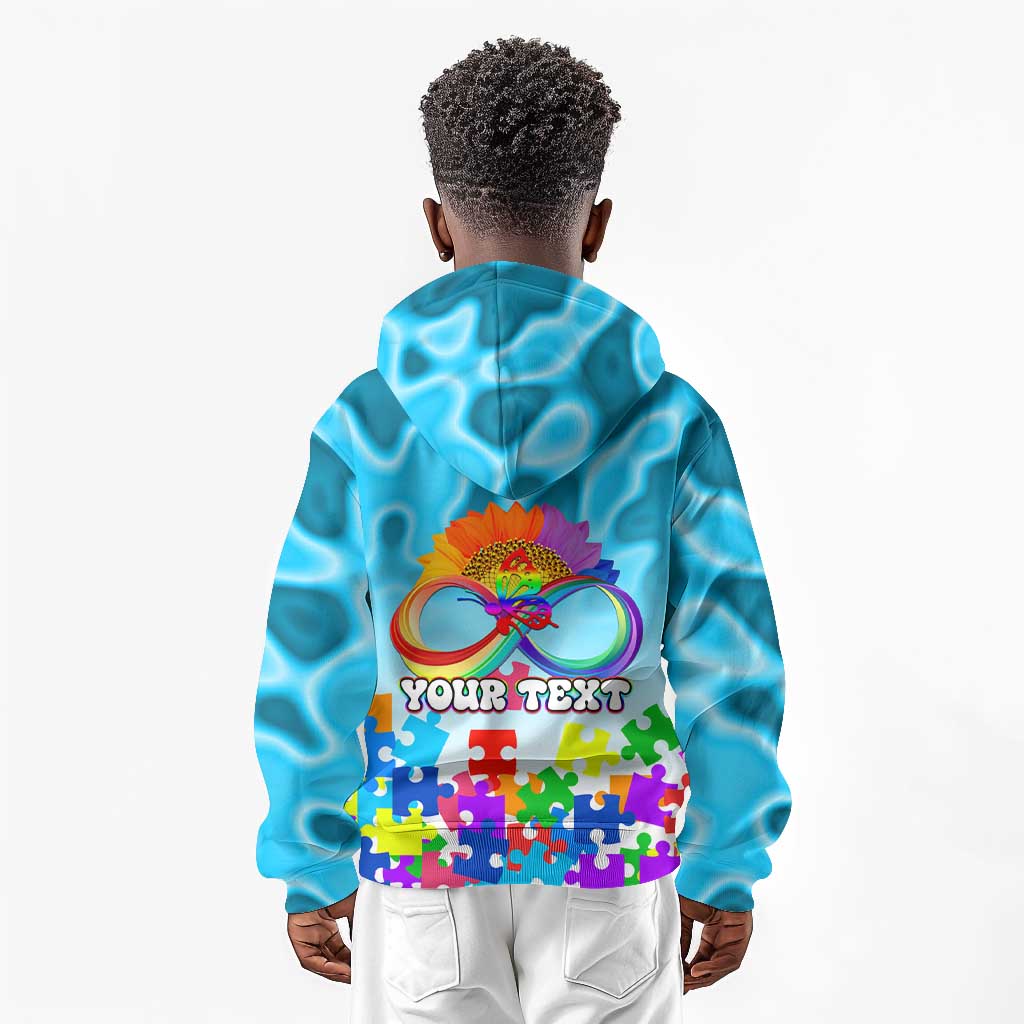 World Autism Awareness Day 2024 Kid Hoodie In A World Where You Can Be Anything Be Kind