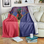Afro Haiti Heritage Month Blanket Zipper Stylized