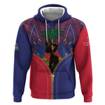 Afro Haiti Heritage Month Hoodie Zipper Stylized
