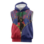 Afro Haiti Heritage Month Sleeveless Hoodie Zipper Stylized - African Pride