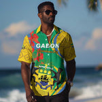 Gabon Independence Day Hawaiian Shirt Gabonaise Flamboyant African Pattern