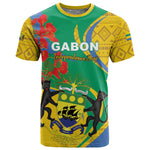 Gabon Independence Day T shirt Gabonaise Flamboyant African Pattern