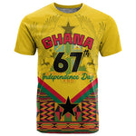 Ghana Independence Day T shirt with Freedom and Justice and African Pattern