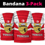 Tunisia Independence Day Neck Gaiter Coat of Arms and Flag Style LT01