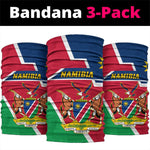Namibia Independence Day Neck Gaiter Coat of Arms in Unique Style LT01