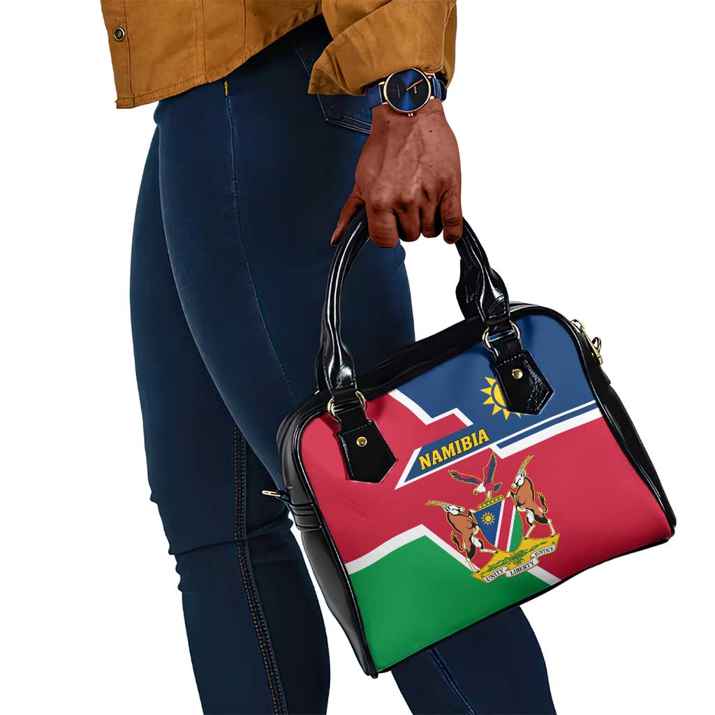 Namibia Independence Day Shoulder Handbag with Coat of Arms in Unique Style