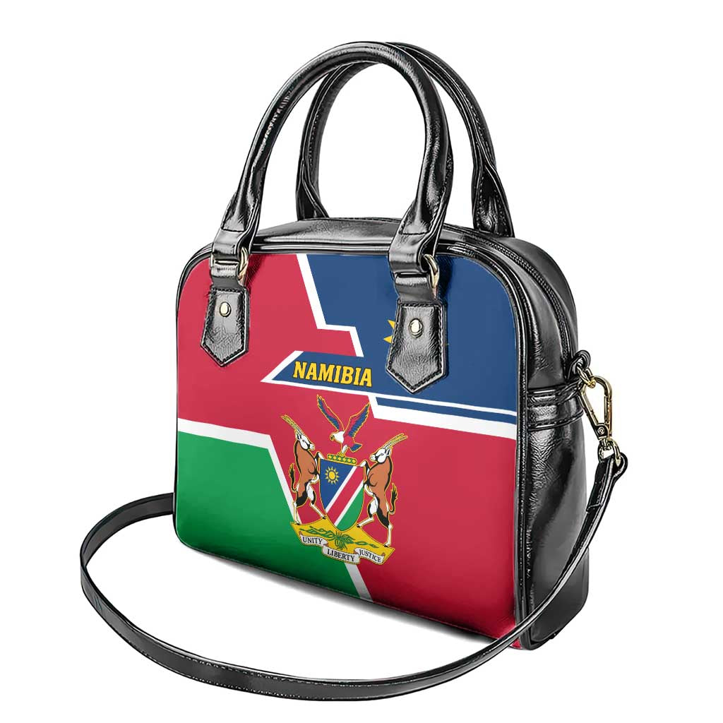 Namibia Independence Day Shoulder Handbag with Coat of Arms in Unique Style