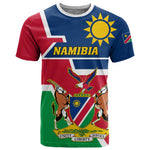 Namibia Independence Day T shirt with Coat of Arms in Unique Style