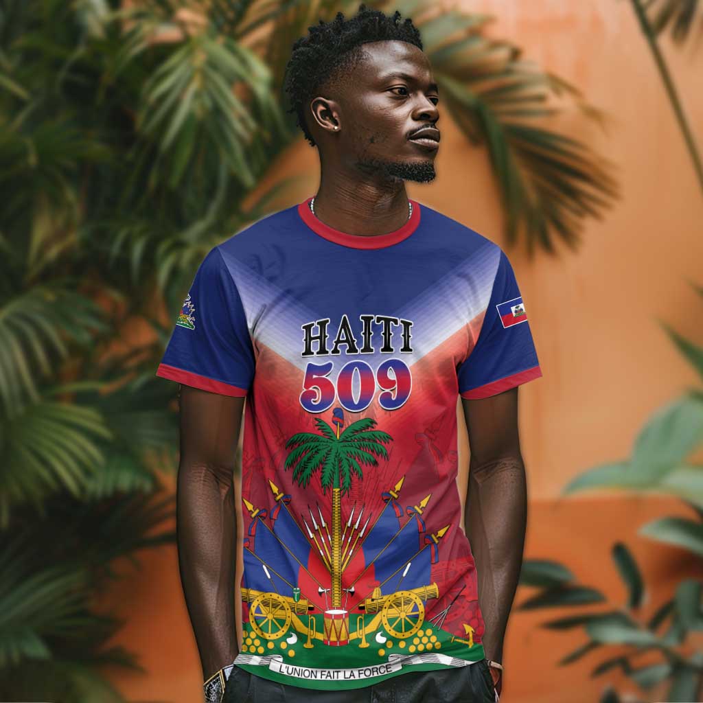 Personalized Afro Haiti 509 T shirt Repiblik d Ayiti