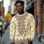 Enkutatash Dashiki Adey Abeba Pattern Long Sleeve Shirt LT01