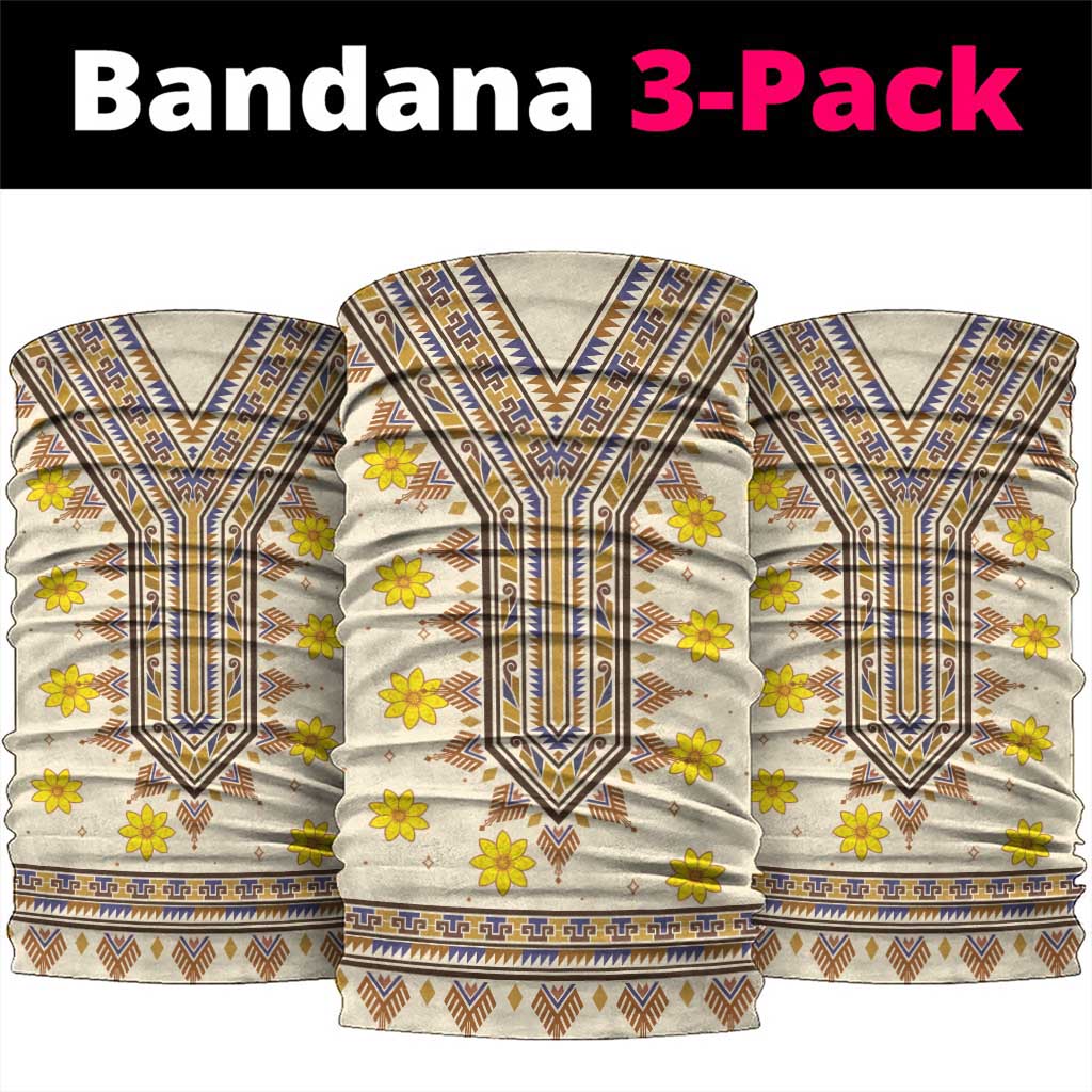 Enkutatash Dashiki Adey Abeba Pattern Neck Gaiter LT01