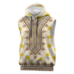 Enkutatash Dashiki Adey Abeba Pattern Sleeveless Hoodie - African Pride