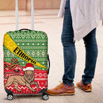 Ethiopia Christmas Luggage Cover - Melkam Gena with African Pattern