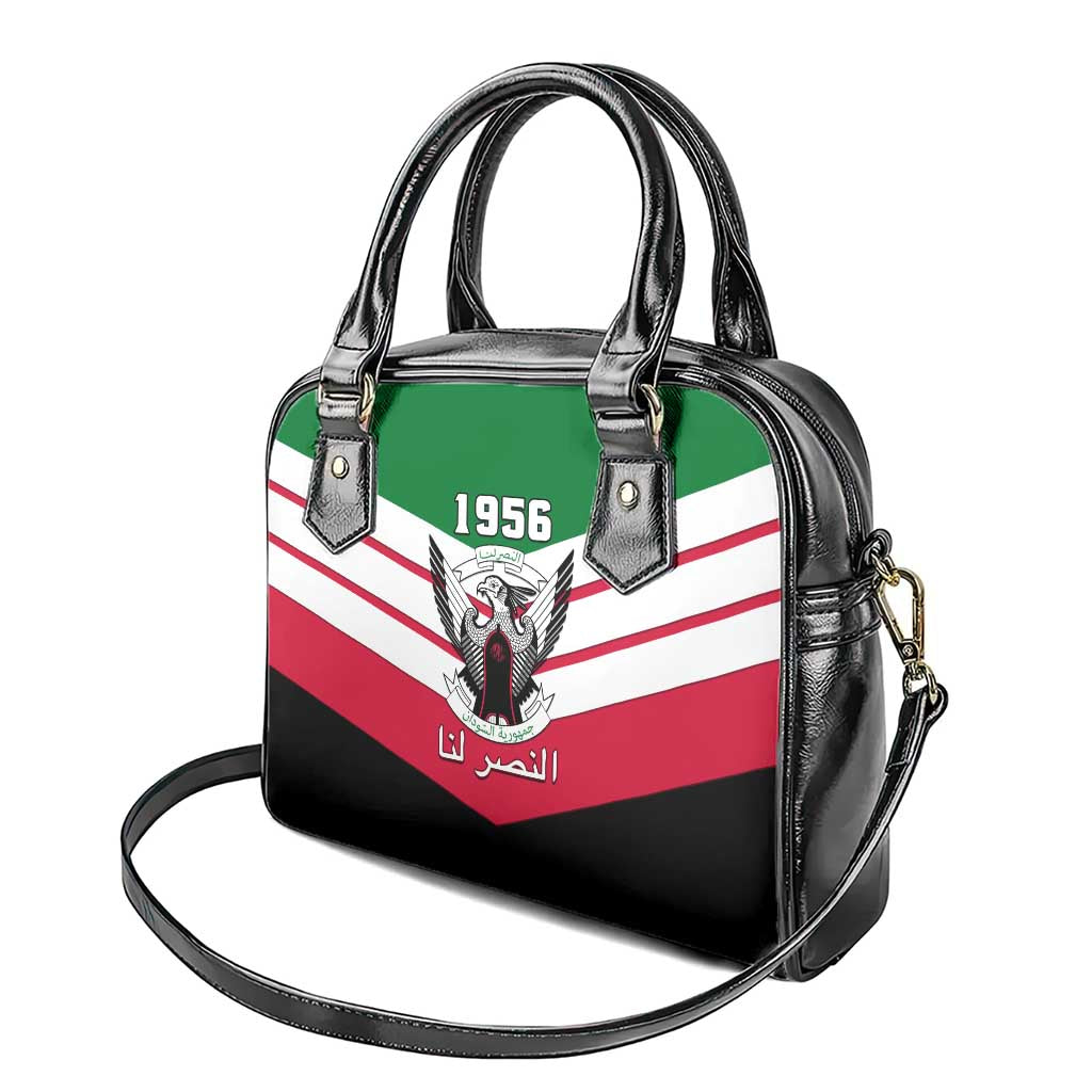 Sudan Independence Day Shoulder Handbag with Sudanese Secretary Bird