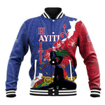 Personalised Afro Haiti Le Marron Inconnu Baseball Jacket Dashiki Mix Polynesian Pattern