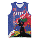 Personalised Afro Haiti Le Marron Inconnu Basketball Jersey Dashiki Mix Polynesian Pattern - African Pride