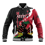 Personalised Afro Ayiti Neg Marron Baseball Jacket Dashiki Mix Polynesian Pattern