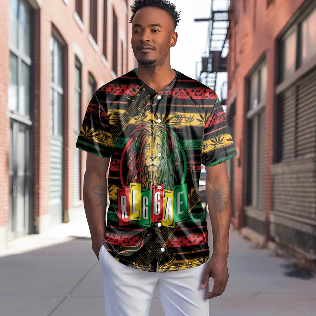 International Reggae Day Baseball Jersey Rastafarian Lion Legend of Reggae