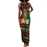 International Reggae Day Tank Maxi Dress Rastafarian Lion Legend of Reggae