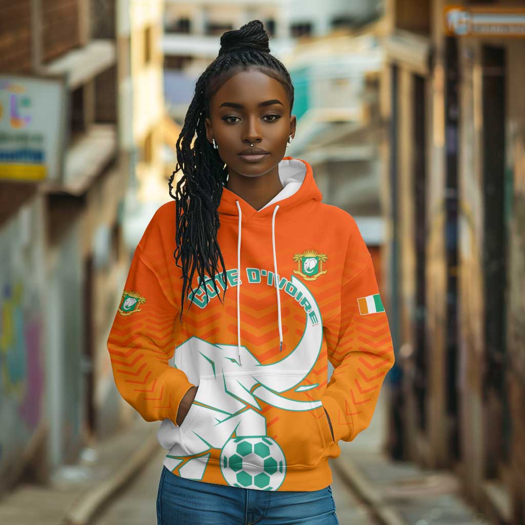 Ivory Coast Football Hoodie - Go Les Elephants