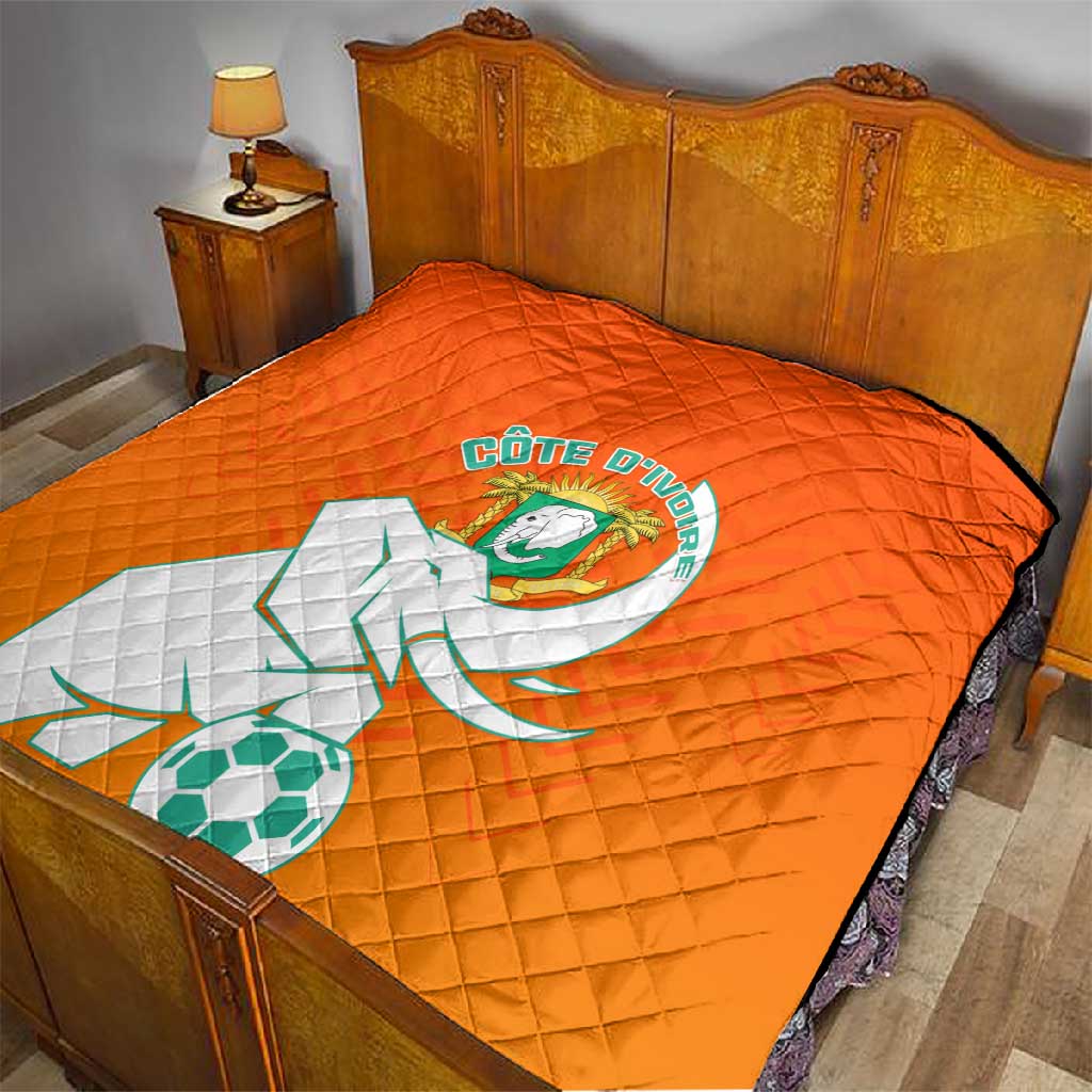 Ivory Coast Football Quilt - Go Les Elephants