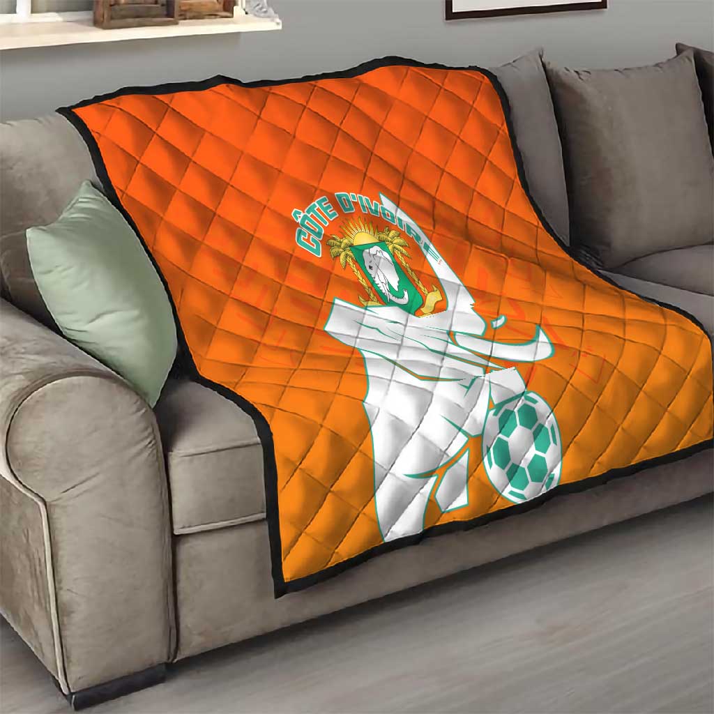 Ivory Coast Football Quilt - Go Les Elephants