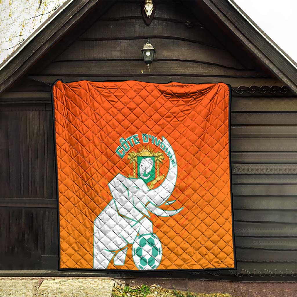 Ivory Coast Football Quilt - Go Les Elephants