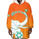Ivory Coast Football Wearable Blanket Hoodie - Go Les Elephants