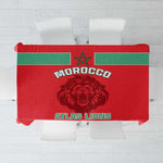 Morocco Football Tablecloth - Go The Atlas Lions