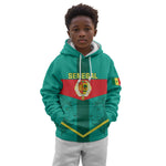 Support the Lions of Teranga - Senegal Football Kid Hoodie