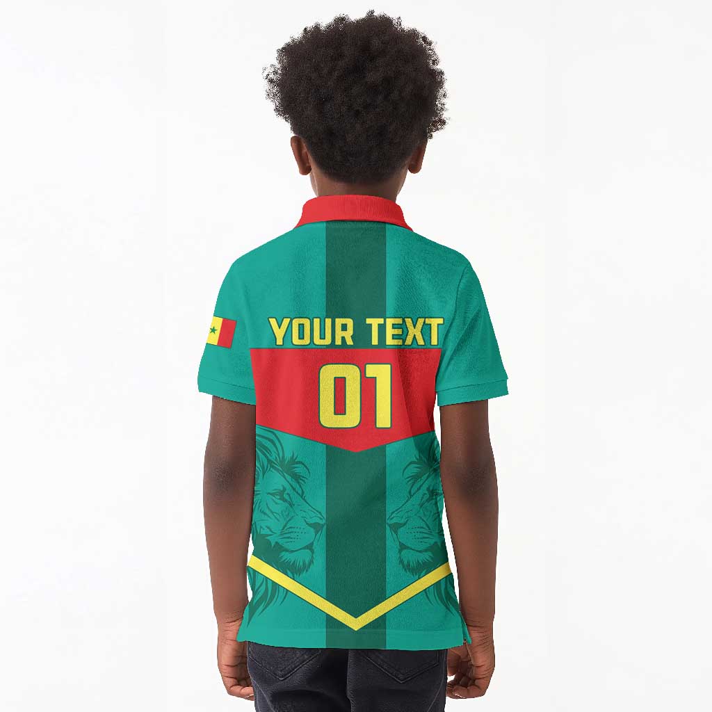 Support the Lions of Teranga - Senegal Football Kid Polo Shirt